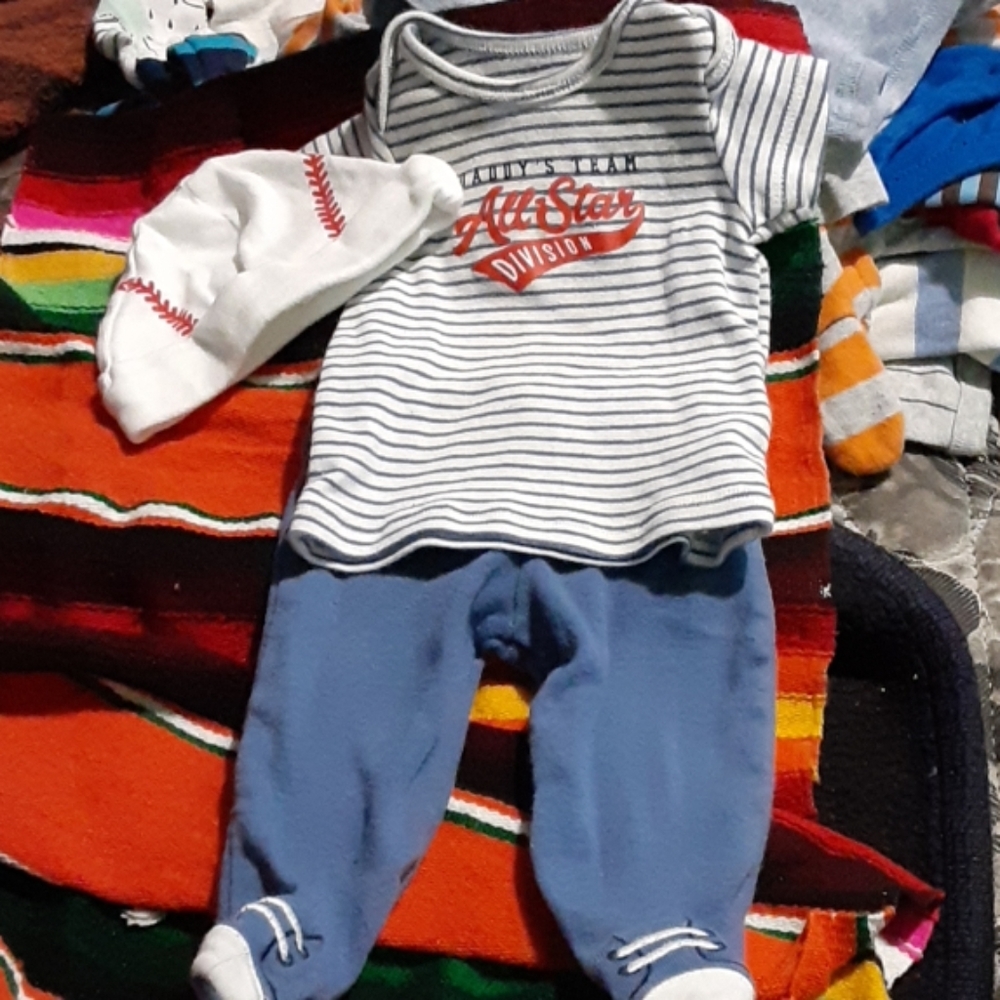 Baby shirt pants & hat